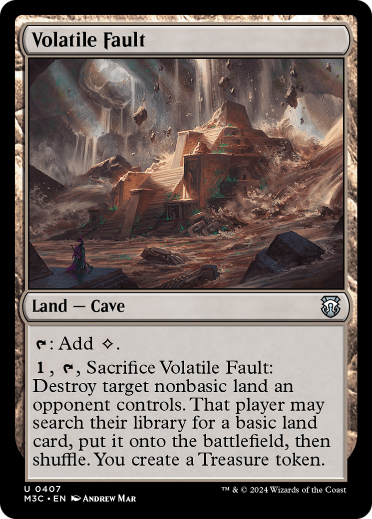 Volatile Fault (Ripple Foil) [Modern Horizons 3 Commander] | Amazing Games TCG