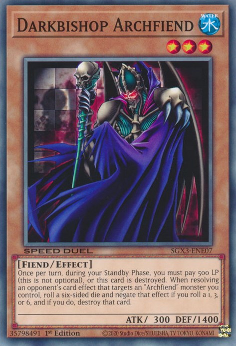 Darkbishop Archfiend [SGX3-ENE07] Common | Amazing Games TCG