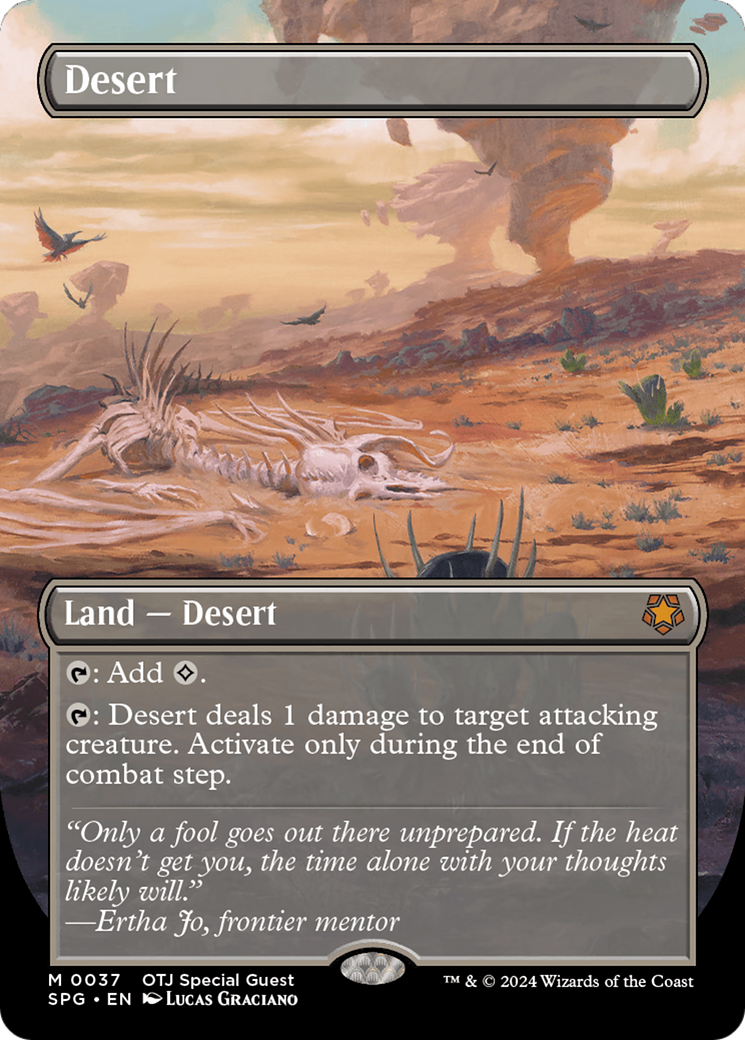 Desert (Borderless) [Outlaws of Thunder Junction Special Guests] | Amazing Games TCG