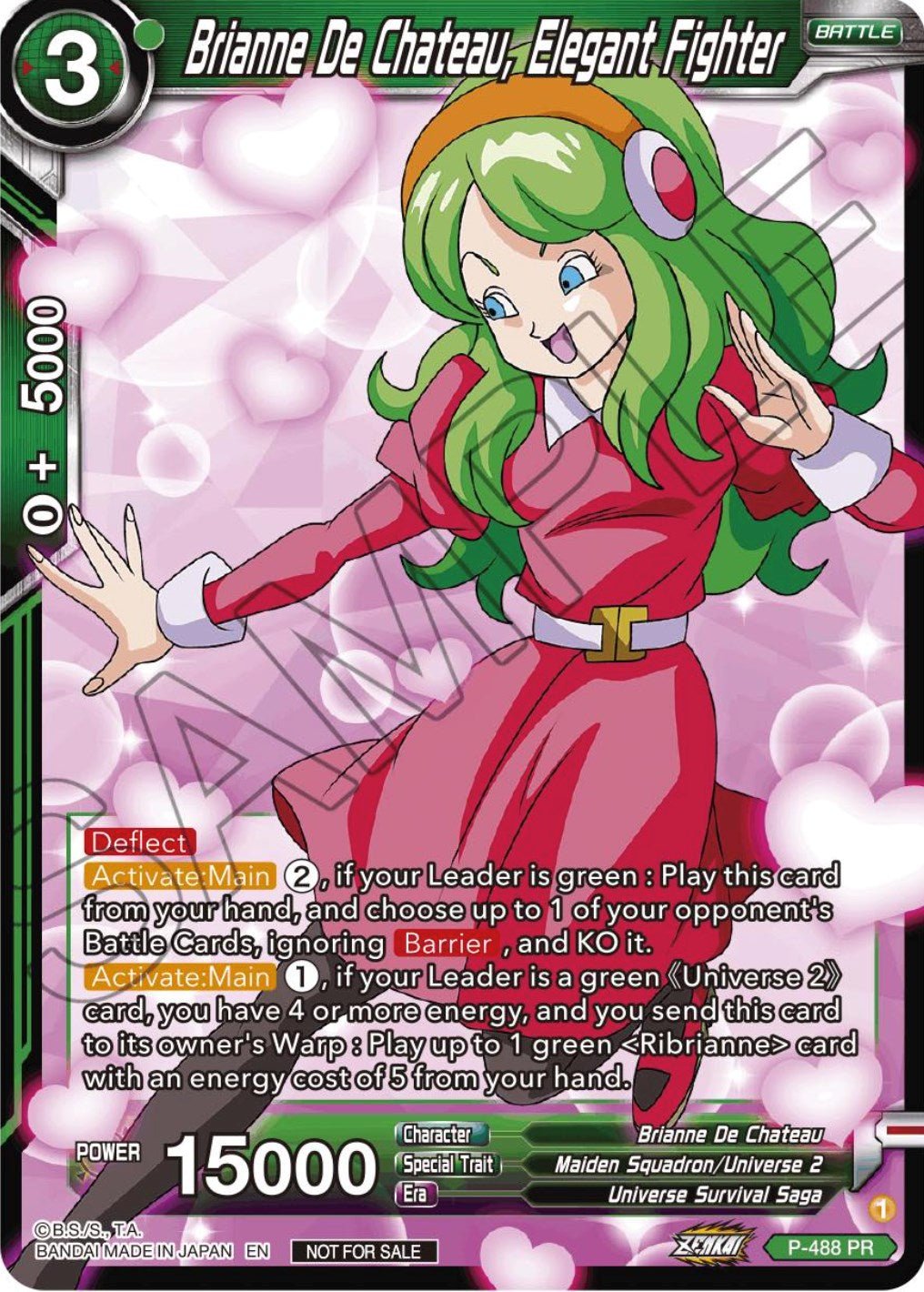 Brianne De Chateau, Elegant Fighter (Zenkai Series Tournament Pack Vol.3) (P-488) [Tournament Promotion Cards] | Amazing Games TCG