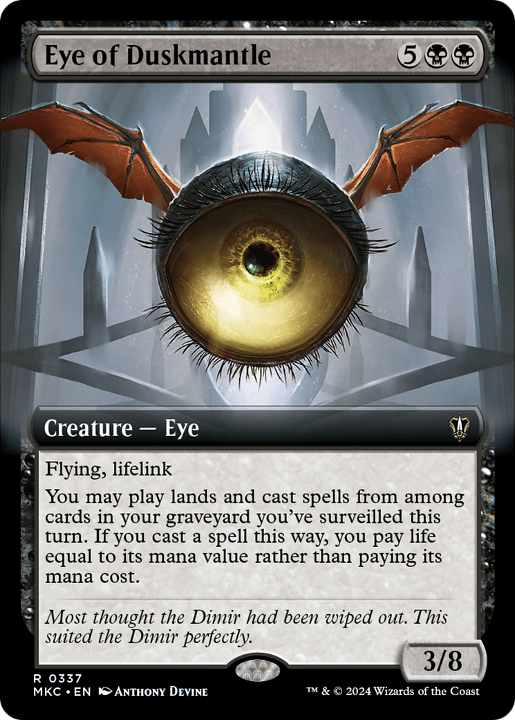 Eye of Duskmantle (Extended Art) [Murders at Karlov Manor Commander] | Amazing Games TCG