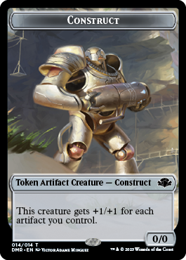 Insect // Construct Double-Sided Token [Dominaria Remastered Tokens] | Amazing Games TCG