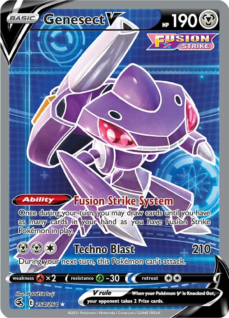 Genesect V (254/264) [Sword & Shield: Fusion Strike] | Amazing Games TCG