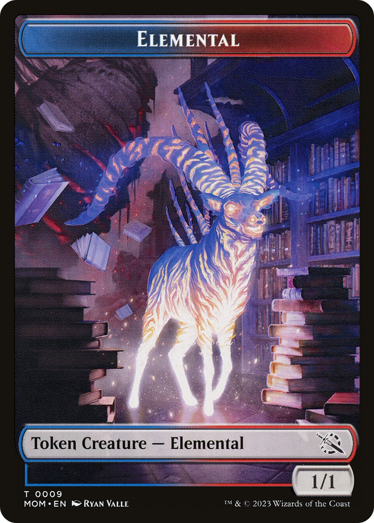 Elemental (09) // Dinosaur Double-Sided Token [March of the Machine Tokens] | Amazing Games TCG