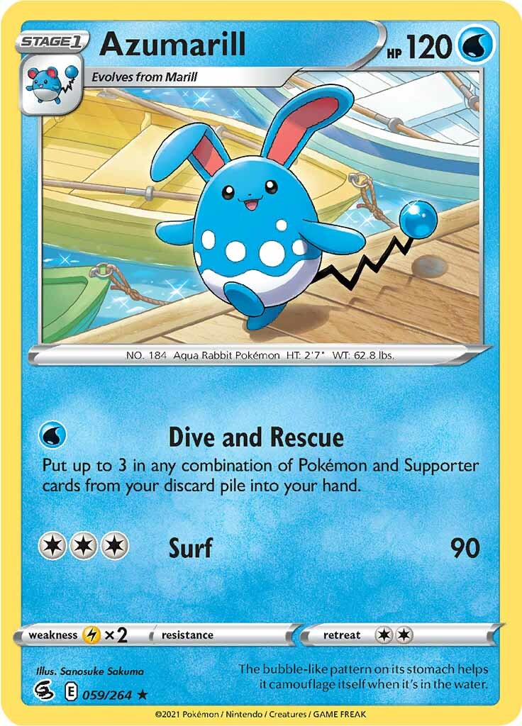 Azumarill (059/264) [Sword & Shield: Fusion Strike] | Amazing Games TCG