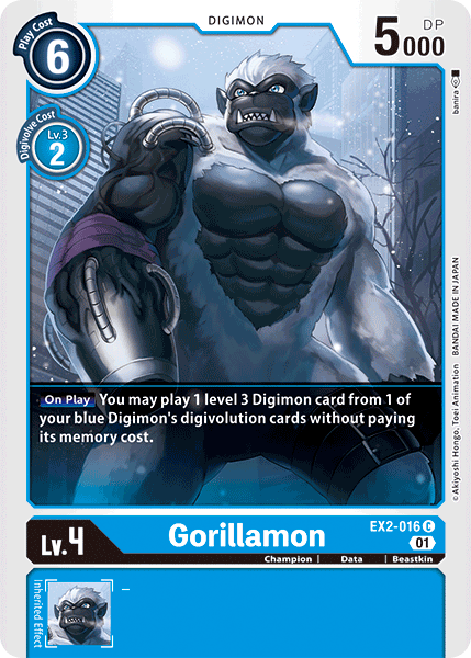 Gorillamon [EX2-016] [Digital Hazard] | Amazing Games TCG