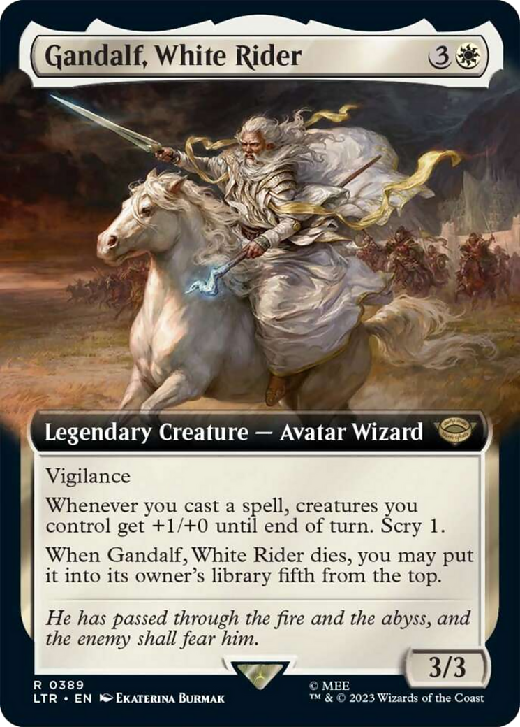 Gandalf, White Rider (Extended Art) [The Lord of the Rings: Tales of Middle-Earth] | Amazing Games TCG