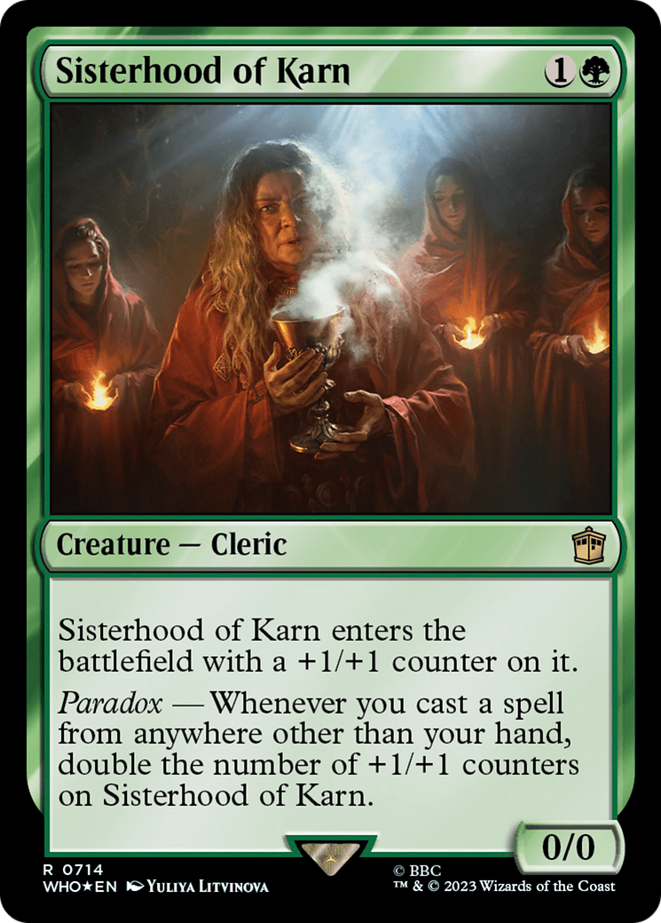 Sisterhood of Karn (Surge Foil) [Doctor Who] | Amazing Games TCG