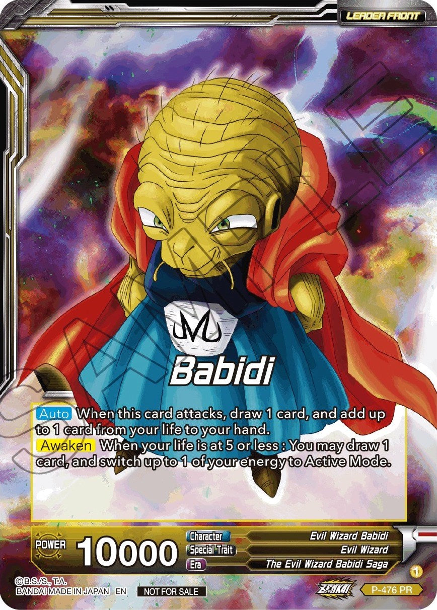 Babidi // Babidi, Insidious Reckoning (Silver Foil) (P-476) [Tournament Promotion Cards] | Amazing Games TCG