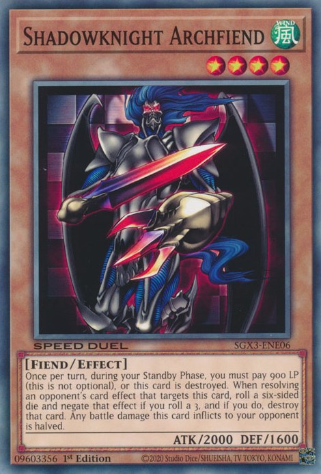 Shadowknight Archfiend [SGX3-ENE06] Common | Amazing Games TCG