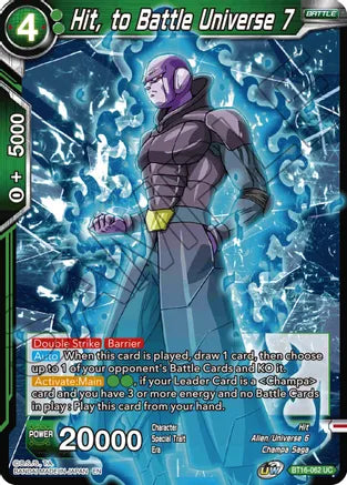 Hit, to Battle Universe 7 (BT16-062) [Realm of the Gods] | Amazing Games TCG