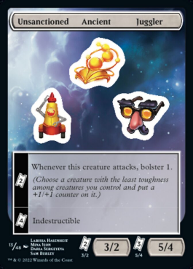 Unsanctioned Ancient Juggler [Unfinity Stickers] | Amazing Games TCG