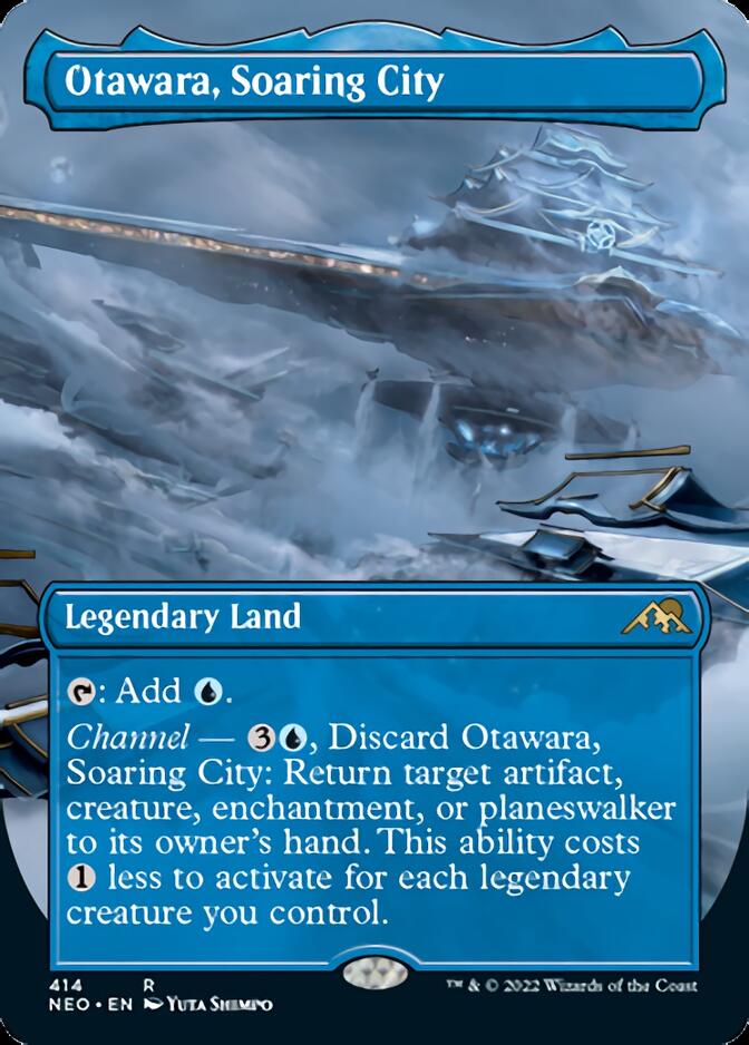 Otawara, Soaring City (Borderless Alternate Art) [Kamigawa: Neon Dynasty] | Amazing Games TCG