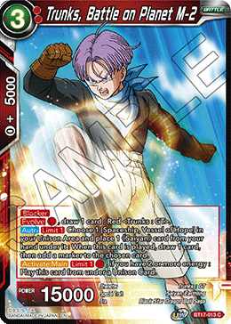 Trunks, Battle on Planet M-2 (BT17-013) [Ultimate Squad] | Amazing Games TCG