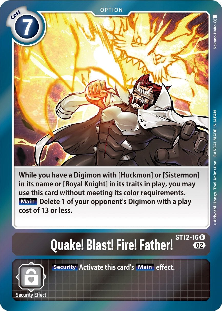 Quake! Blast! Fire! Father! [ST12-16] [Starter Deck: Jesmon] | Amazing Games TCG