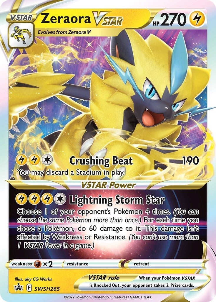 Zeraora VSTAR (SWSH265) (Jumbo Card) [Sword & Shield: Black Star Promos] | Amazing Games TCG