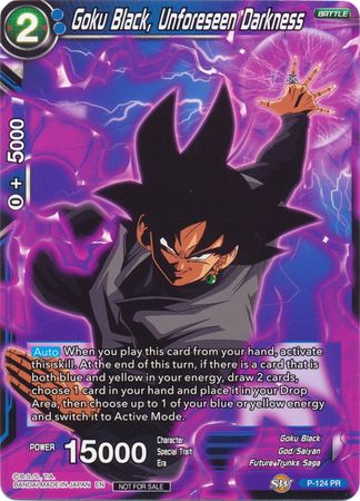 Goku Black, Unforeseen Darkness (Regional Championship 2020) (P-124) [Tournament Promotion Cards] | Amazing Games TCG