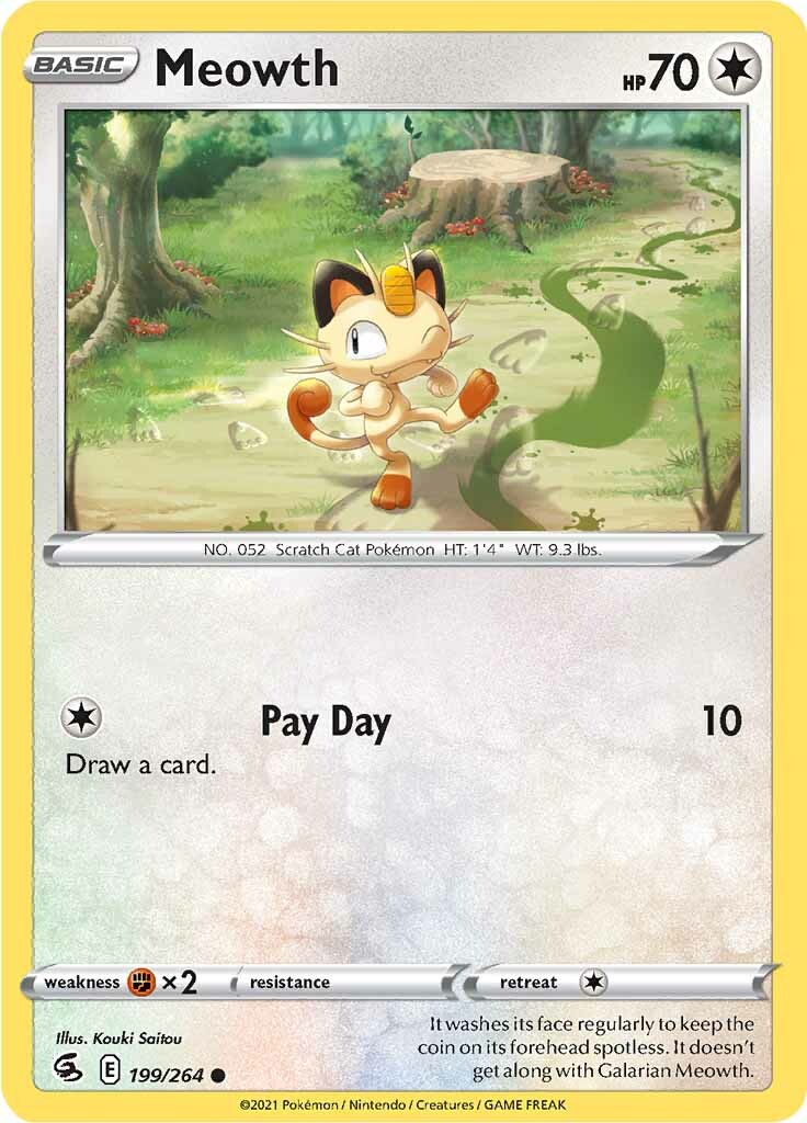 Meowth (199/264) [Sword & Shield: Fusion Strike] | Amazing Games TCG