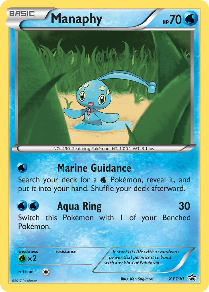 Manaphy (XY190) [XY: Black Star Promos] | Amazing Games TCG