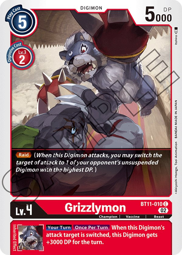 Grizzlymon [BT11-010] [Dimensional Phase] | Amazing Games TCG