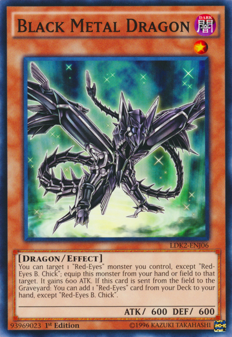 Black Metal Dragon [LDK2-ENJ06] Common | Amazing Games TCG