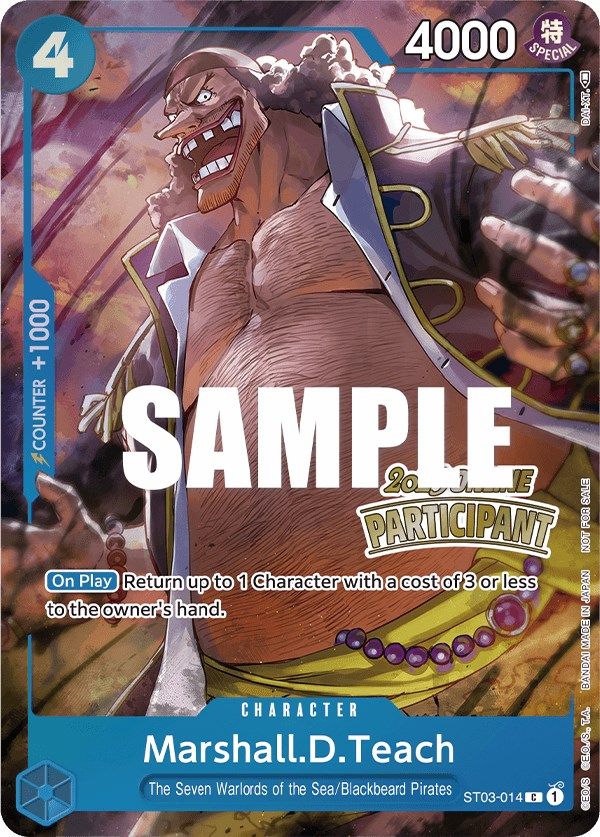 Marshall.D.Teach (Online Regional 2023) [Participant] [One Piece Promotion Cards] | Amazing Games TCG