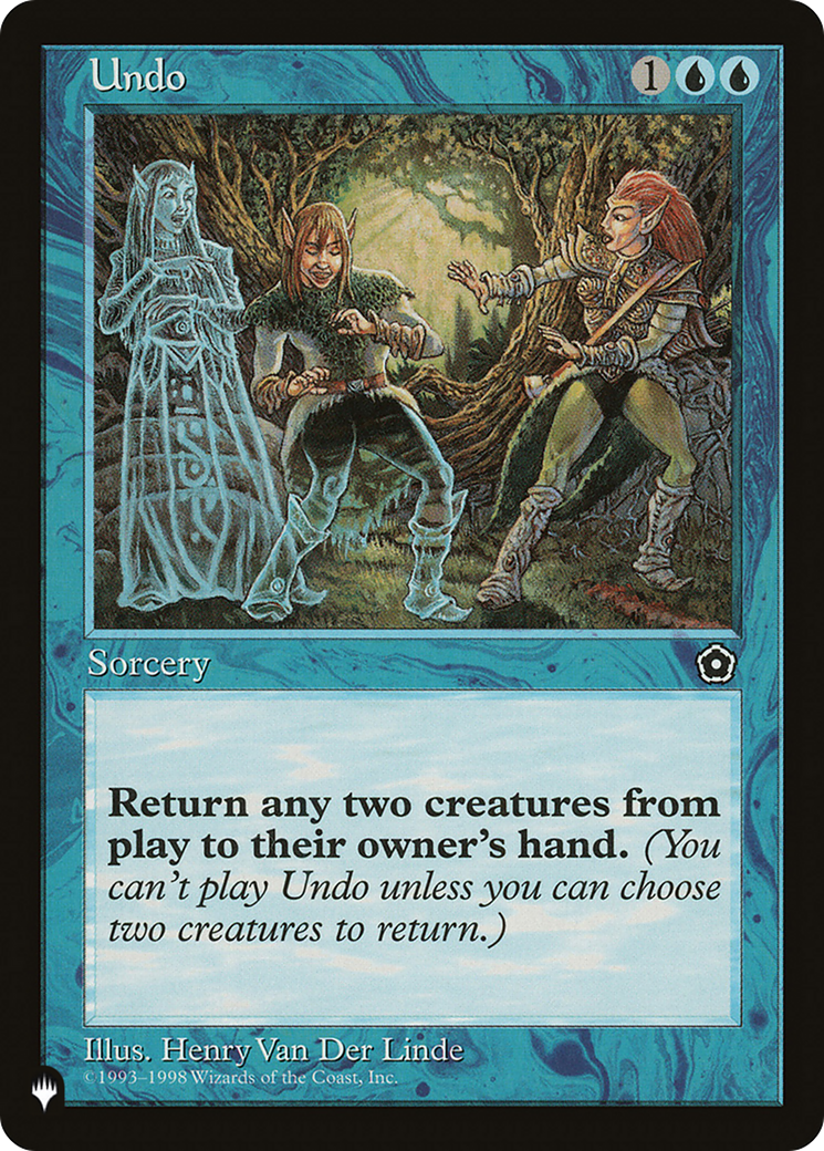 Undo [The List Reprints] | Amazing Games TCG