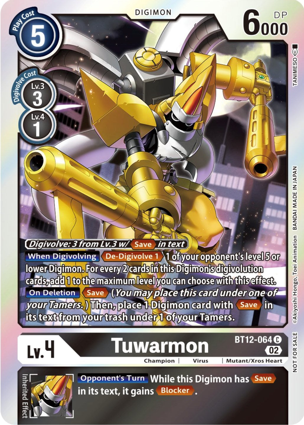 Tuwarmon [BT12-064] (Box Topper) [Across Time] | Amazing Games TCG