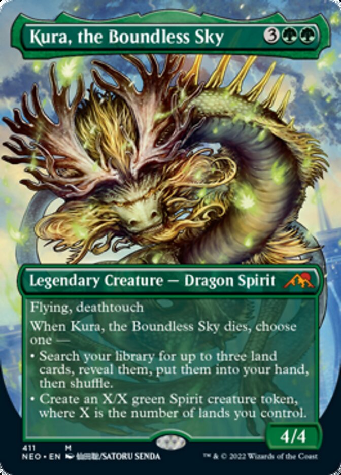 Kura, the Boundless Sky (Borderless Alternate Art) [Kamigawa: Neon Dynasty] | Amazing Games TCG