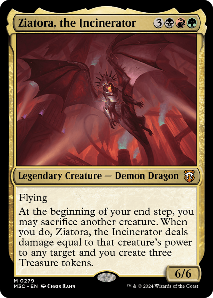 Ziatora, the Incinerator (Ripple Foil) [Modern Horizons 3 Commander] | Amazing Games TCG