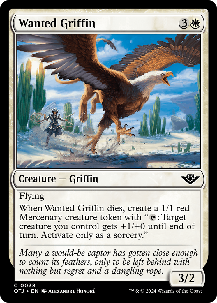 Wanted Griffin [Outlaws of Thunder Junction] | Amazing Games TCG