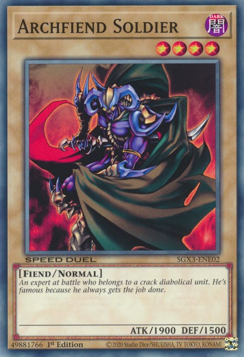 Archfiend Soldier [SGX3-ENE02] Common | Amazing Games TCG