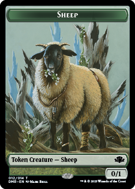 Insect // Sheep Double-Sided Token [Dominaria Remastered Tokens] | Amazing Games TCG