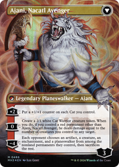 Ajani, Nacatl Pariah // Ajani, Nacatl Avenger (Borderless) (Textured Foil) [Modern Horizons 3] | Amazing Games TCG