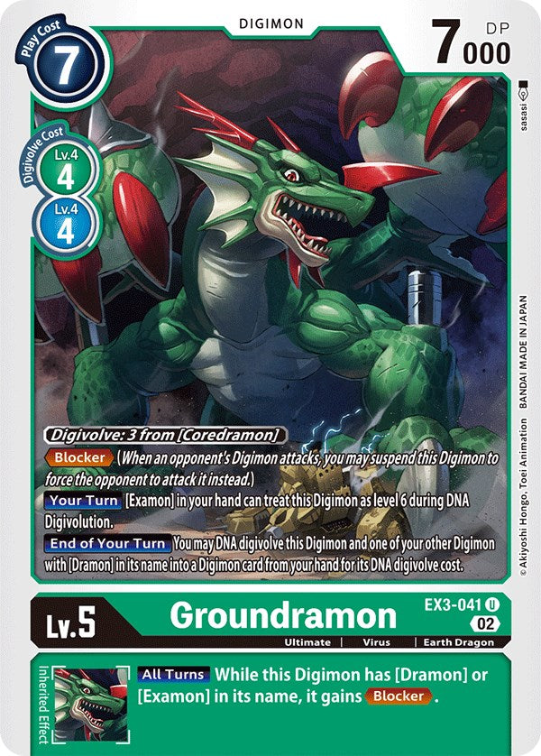 Groundramon [EX3-041] [Draconic Roar] | Amazing Games TCG