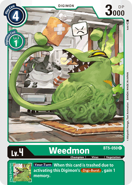 Weedmon [BT5-050] [Battle of Omni] | Amazing Games TCG