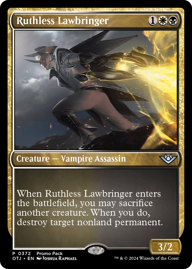 Ruthless Lawbringer (Promo Pack) [Outlaws of Thunder Junction Promos] | Amazing Games TCG