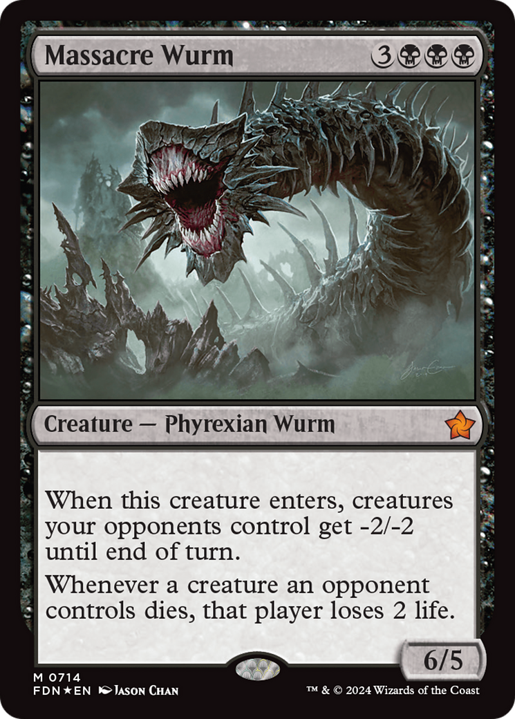 Massacre Wurm [Foundations] | Amazing Games TCG