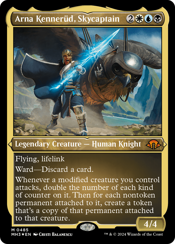 Arna Kennerud, Skycaptain (Foil Etched) [Modern Horizons 3] | Amazing Games TCG