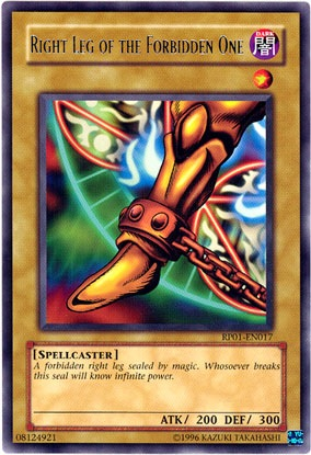 Right Leg of the Forbidden One [RP01-EN017] Rare | Amazing Games TCG