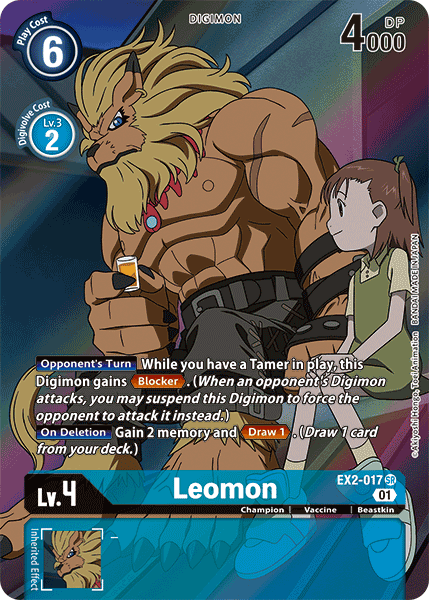 Leomon [EX2-017] (Alternate Art) [Digital Hazard] | Amazing Games TCG