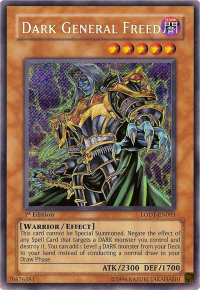 Dark General Freed [LODT-EN083] Secret Rare | Amazing Games TCG