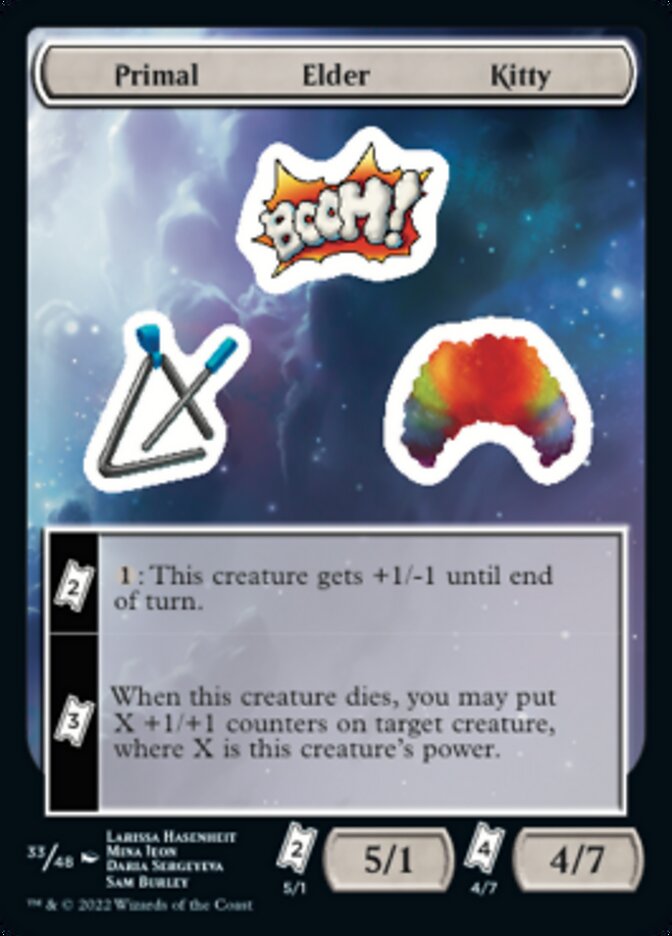 Primal Elder Kitty [Unfinity Stickers] | Amazing Games TCG