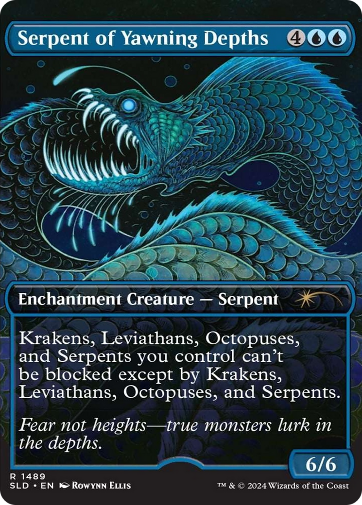 Serpent of Yawning Depths (Rainbow Foil) [Secret Lair Drop Series] | Amazing Games TCG
