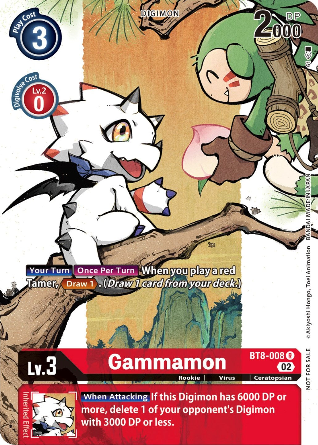 Gammamon [BT8-008] (Digimon Illustration Competition Promotion Pack) [New Awakening Promos] | Amazing Games TCG