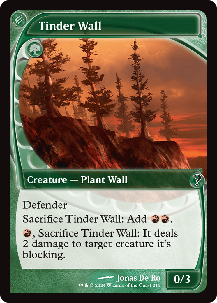 Tinder Wall (Future Sight) [Mystery Booster 2] | Amazing Games TCG