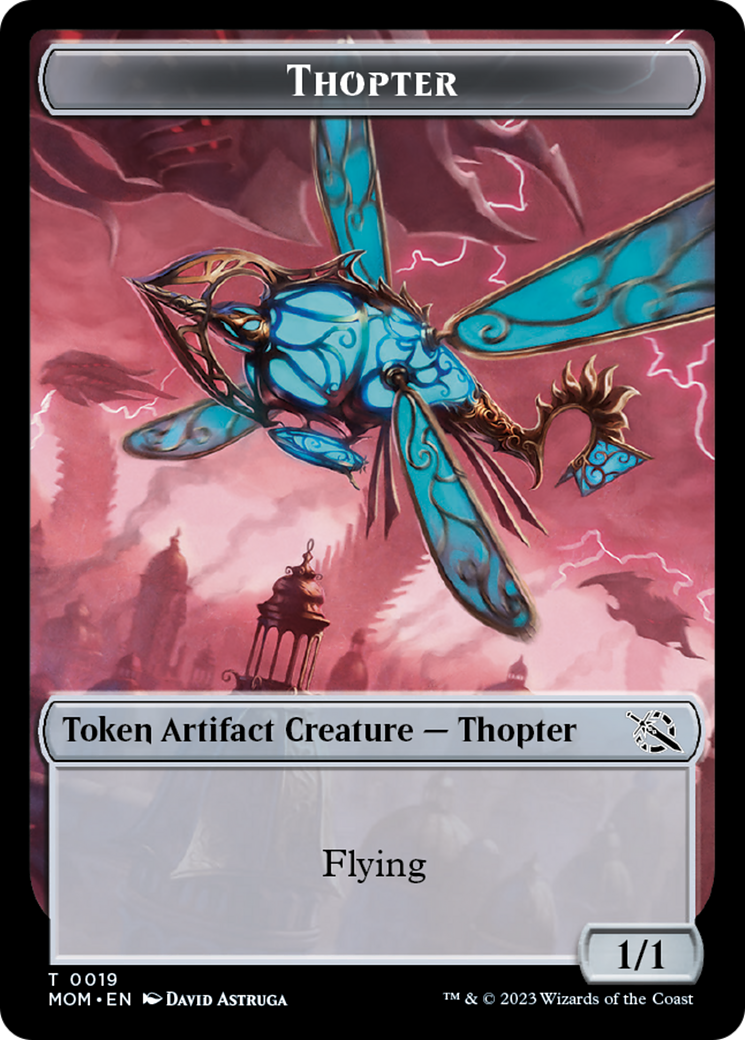 Elemental (9) // Thopter Double-Sided Token [March of the Machine Tokens] | Amazing Games TCG