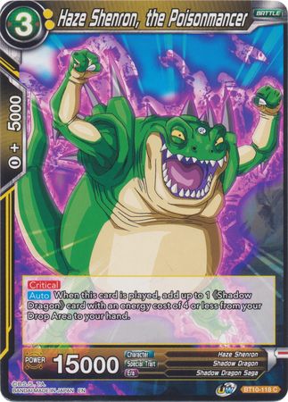 Haze Shenron, the Poisonmancer (BT10-118) [Rise of the Unison Warrior 2nd Edition] | Amazing Games TCG