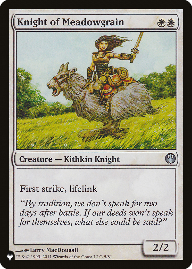 Knight of Meadowgrain [The List Reprints] | Amazing Games TCG