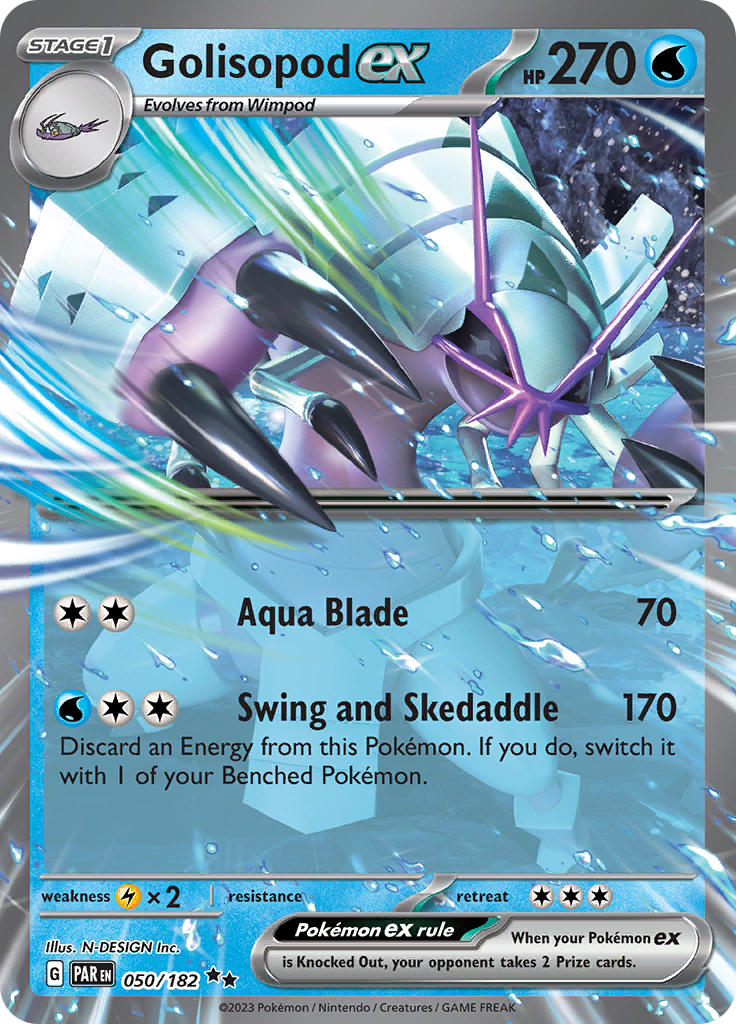 Golisopod ex (050/182) [Scarlet & Violet: Paradox Rift] | Amazing Games TCG